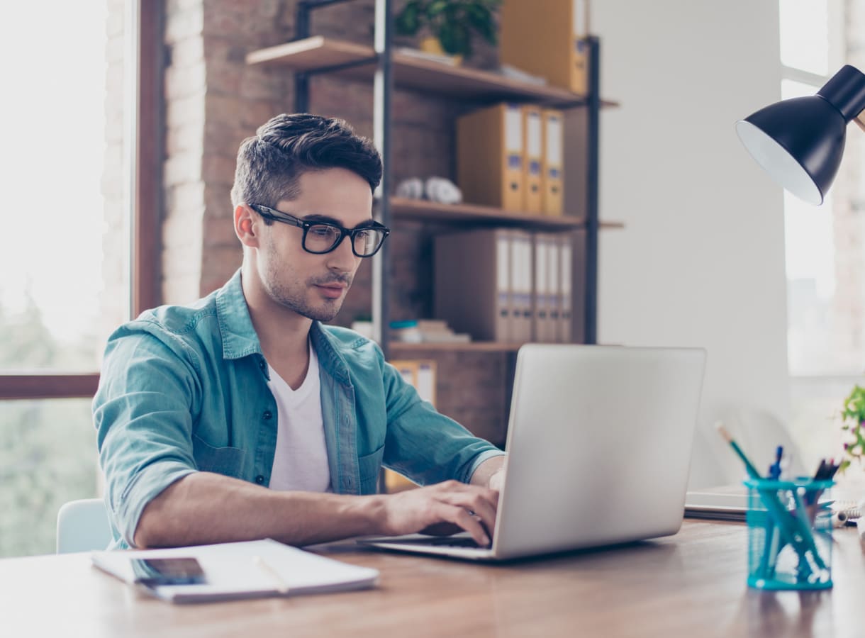 Accountant on a laptop