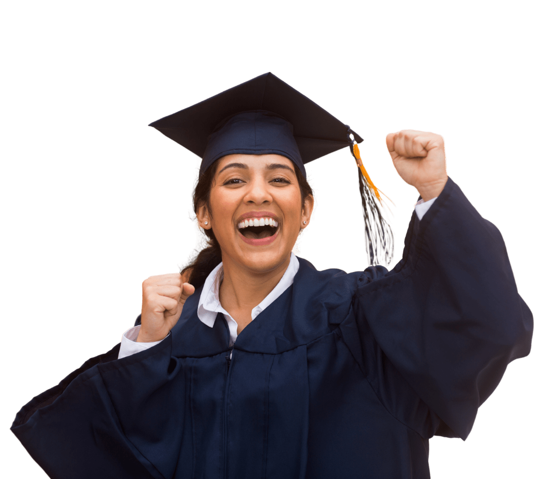 graduating from university